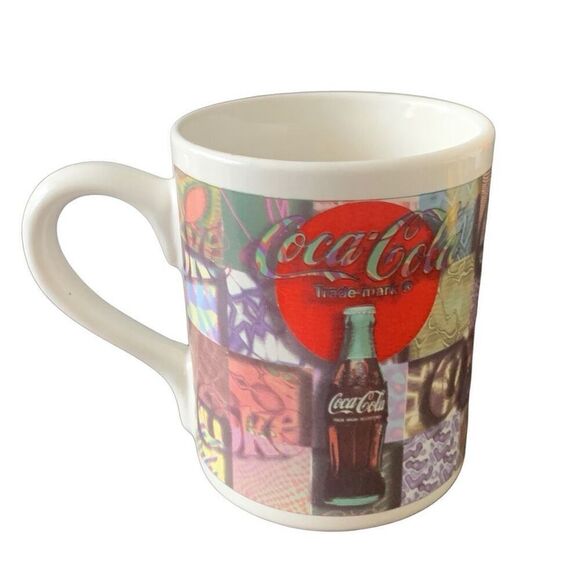 Vintage Coca-Cola 1997 Always Refreshing Collectible Retro Tiffany Look Mug HTF - Picture 2 of 10